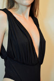 High Leg Jersey Body, Bodysuits & Bralettes,  Cocktail Black