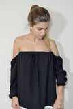 Top with cold shoulder, Tops,  Cocktail Black