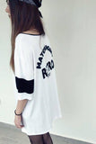 Longline T-Shirt with “Retro” Slogan, Tops,  Cocktail Black