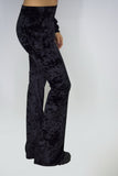 The Velvet Flare Pants in Black, pants & jeans,  Cocktail Black