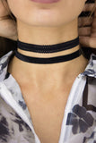 Combo velvet&lace No.3, Chocker,  Cocktail Black