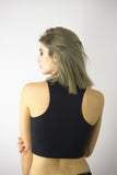 Crop Top “Nothing more perfect” Slogan, Tops,  Cocktail Black