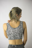 Active Vest Top in Black and White Dalmatian Print, Tops,  Cocktail Black