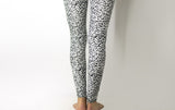 Active Leggings in Black and White Combination Print, Leggings,  Cocktail Black