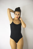 Basic Bodysuit with Cami Straps, Bodysuits & Bralettes,  Cocktail Black