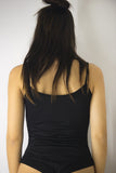 Basic Bodysuit with Cami Straps, Bodysuits & Bralettes,  Cocktail Black