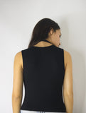 Bodysuit wih Front Strap Detail, Bodysuits & Bralettes,  Cocktail Black